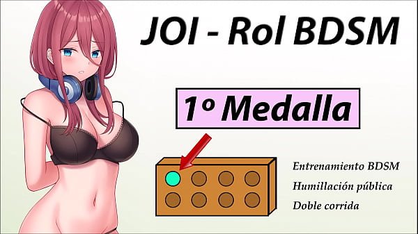 JOI Aventura Rol Hentai – Primera medalla BDSM – En español
