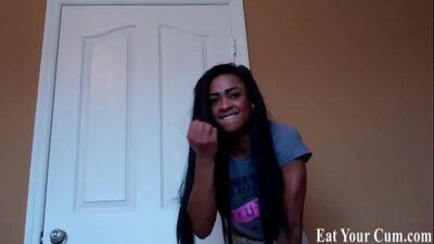 I will make you lick your own cum clean CEI