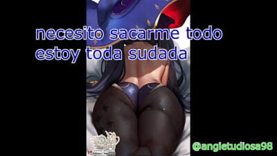 mona te atrapa espiandola y te obliga a recibir placer anal, JOI HENTAI ANIME GENSHIN ESPAÑOL  CEI INSTRUCCIONES FEMDOM